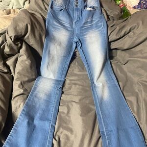 VIP Denim Flare Jeans in Classic Blue